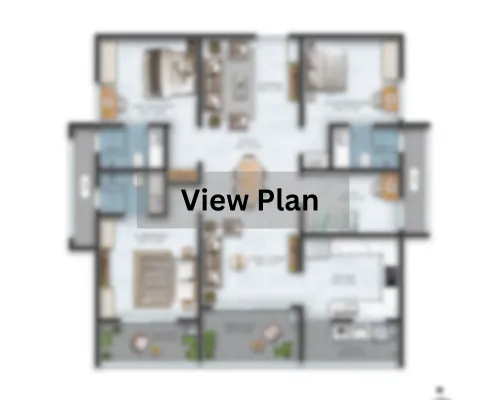 Lodha Worli 4 and 5 BHK Unit Plan with Private Elevators and Large Sun Decks